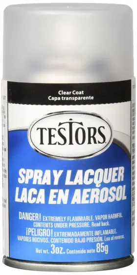 Testors 885508307048 Spray Lacquer 3oz Clear Coat