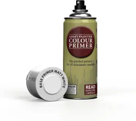 Cp3002s The Army Painter Matt White Primer Spray Paint 400ml For Miniature Painting