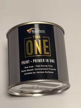 The One 03215/250 All-in-one Paint And Primer - Dark Grey Satin 8.5 Fl Oz/250ml 1 Coat Formula