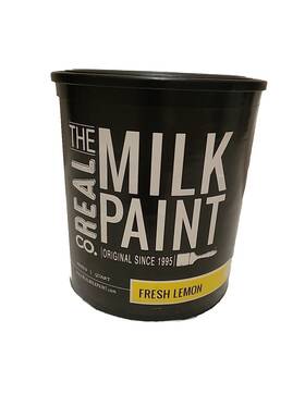 The Real Milk Paint 813292021772 Co. Makes 1 Quart Powder Fresh Lemon Yellow Eco Friendly
