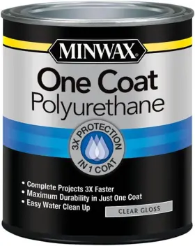 356100000  The Sherwin-williams Company Minwax One Coat Polyurethane Quart Gloss