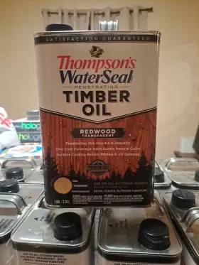 Th.049821-16 Thompsons Waterseal Transparent Redwood Penetrating Timber Oil 1 Gal. - Total