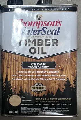 Th.048861-16 Thompsons Waterseal Th.049861-16 Semi Transparent Timber Oil Penetrating 1 Gal