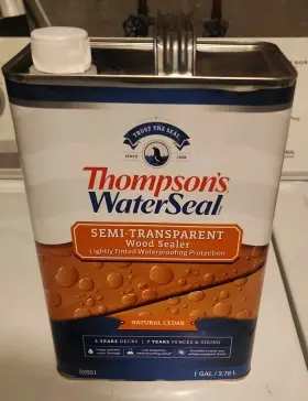 Th.093601-16 Thompsons Waterseal 5 For 120 Waterproofing Stain Solid Natural Cedar