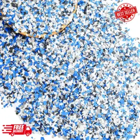 Timtin 445055371386 700 G/ 1.54 Lb Blend Decorative Color Chips Concrete Floor Coatings Paint Flakes