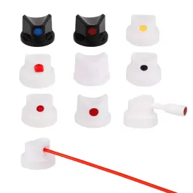 1060945 Tinoaly 10pcs Universal Spray Paint Caps Replacement Tips For Cans-spray