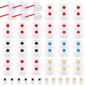 Tinoaly 1060946 60pcs Spray Paint Caps Universal Can Shaker Nozzle Fast Coloring Spout