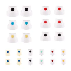 1060948 Tinoaly 24pcs Spray Can Nozzle Universal Paint Caps Adapter For Female Cans Sp