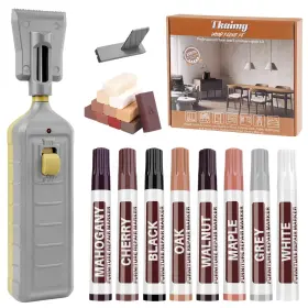 Xfl-11 Tkaimy Laminate Floor Repair Kit With Heat Pen 11 Color Wood Vinyl Furniture