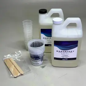 520309 Total Boat Makerpoxy Crystal Clear Artist Resin Jess Crow 1gal Kit 20309