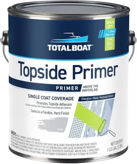 365387 Totalboat Topside Boat Paint Primer For Fiberglass And Wood Gray - Dented Can