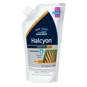 513021 Totalboat Totalboat-513021 Halcyon Marine Varnish Clear Amber Quart Water-based Po