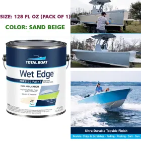 520653 Totalboat Wet Edge Topside Marine Paint Polyurethane Coating Sand Beige Gallon