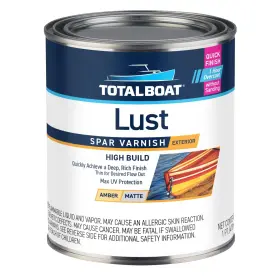 Totalboat 811932021816 Lust Marine Varnish High Gloss And Matte Finish For Wood Boats Pint