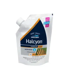 Totalboat 811932024404 Halcyon Marine Varnish Water-based Polyurethane Wood Finish Gloss Pint