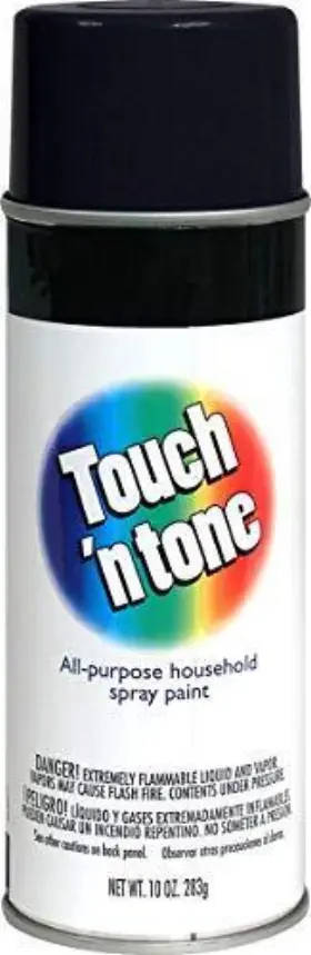 55276830 Touch N Tone Spray Paint 10 Oz Gloss Black