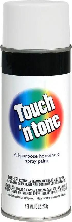 55280830 Touch N Tone Spray Paint Flat White 10 Oz