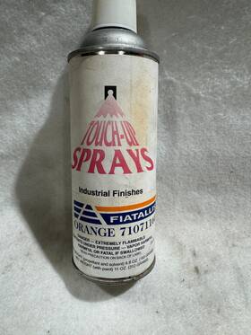 Touch-up Sprays 71071160 Touch-up Fiatallis Orange Spray Paint Net Weight With 11oz