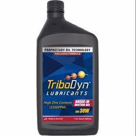 Tribodyn Tri-brk30w-qt Break-in 30w Motor Oil 1 Quart - High Zinc 2200 Ppm Zddp For Flat Tappet &