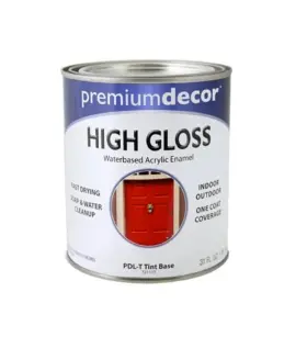 True Value 042909027603 Premium Decor Waterborne Acrylic Enamel Pdl-t Tint Base 1 Qt