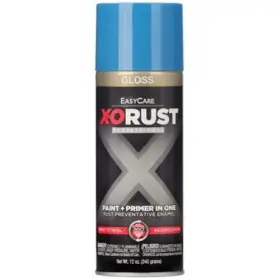 Xop46-aer True Value Mfg X-o Rust 12 Oz Can Of Easycare Gloss Safety Blue Spray Paint