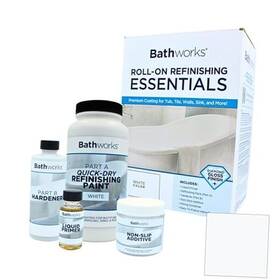 Tub Refinishing Inc. Bmqd-110 Bathtub Kit Quick-dry Standard 22oz. With Non-slip Protection White