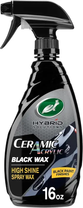 53447 Turtle Wax 16oz Hybrid Ceramic-acrylic Spraywax For Black Paint Fills Scratches