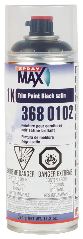 3680102 U.s. Chemical & Plastics 879910000116 U. S. And Trim Paint Satin Black