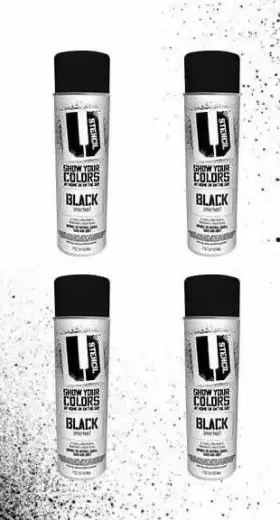 10041 U Stencil Set Of 4 U-stencil Water Based Spray Paint Black Inch Show Your Colors 17 Oz