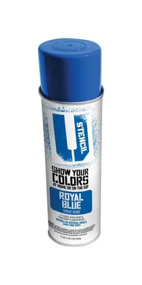 U-stencil 842070100514 Matte Royal Blue Spray Paint 17 Oz 1pk