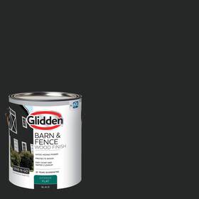 Un Brand 313097141182 Grab-n-go Barn And Fence Wood Exterior Paint Flat Black 1 Gallon