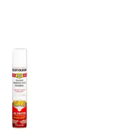 Paint-334133 Un Brand 313106552527 White Stops Rust Gloss Turbo Protective Enamel Spray 24 Oz
