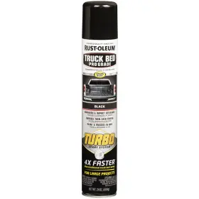 340455 Un Brand Black Stops Rust Turbo Automotive Flat Textured Truck Bed Spray Paint 24 Oz