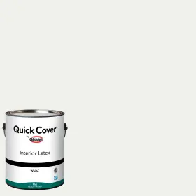 Un Brand 445005041000 Quick Cover Interior Latex Paint Flat White 1 Gallon