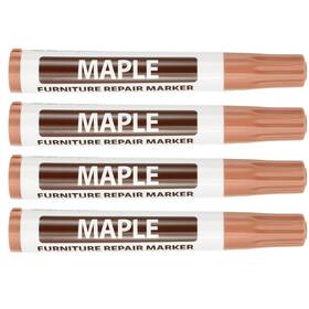 Uxcell 676766724575 4pcs Furniture Markers Touch Up Repair Kit Light Brown