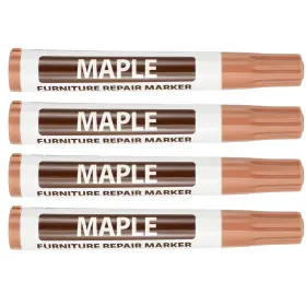 Uxcell 676766724575 4pcs Furniture Markers Touch Up Repair Kit Light Brown
