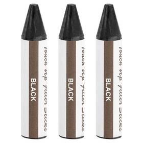 Uxcell 678202638507 3pcs Wood Filler Stick Wax Sticks Touch Up Markers Black
