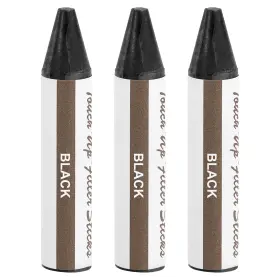 Uxcell 678202638507 3pcs Wood Filler Stick Wax Sticks Touch Up Markers Black