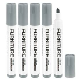 Uxcell 678202661123 5pcs Furniture Markers Touch Up Repair Kit Wood Maker Gray