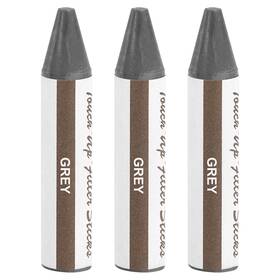 Uxcell 678202712986 3pcs Wood Filler Stick Wax Sticks Touch Up Markers Grey