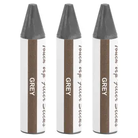 Uxcell 678202712986 3pcs Wood Filler Stick Wax Sticks Touch Up Markers Grey