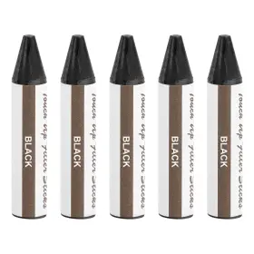 Uxcell 678202713013 5pcs Wood Filler Stick Wax Sticks Touch Up Markers Black