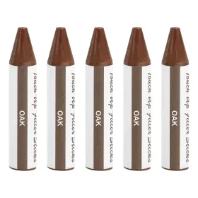 Uxcell 678202713037 5pcs Wood Filler Stick Wax Sticks Touch Up Markers Oak