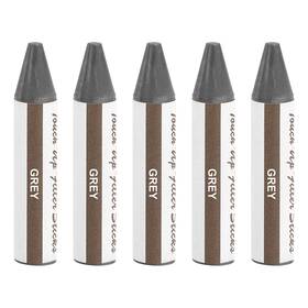 Uxcell 678202713082 5pcs Wood Filler Stick Wax Sticks Touch Up Markers Grey