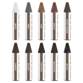 Uxcell 678202713211 10pcs Wood Filler Stick Wax Sticks Touch Up Markers 10 Colors