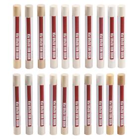 Uxney 1bqbuxney2411 Wood Filler Sticks 20 Colors Repair Wax Crayons Light Color Series