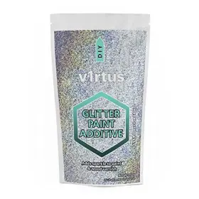 V1rtus 717125098651 Silver Holographic Glitter Paint Crystal Additive 100g / 3.5oz For Acrylic L