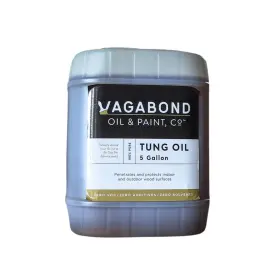 Vagabond Oil & Paint Co 850047527271 . - 100% Pure Tung Waterproof Natural Wood Finish And Sealer 5 Gallons