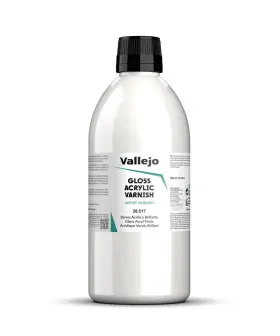 28517 Vallejo Permanent Acrylic Varnish Glossy Finish 500 Ml. 16.9 Fl.oz. Extraordinary