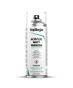 Vallejo 429551285315 Av Acrylic Aerosol Spray Varnish 400ml Matt Uk Only
